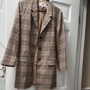Plaid Blazer Jacket